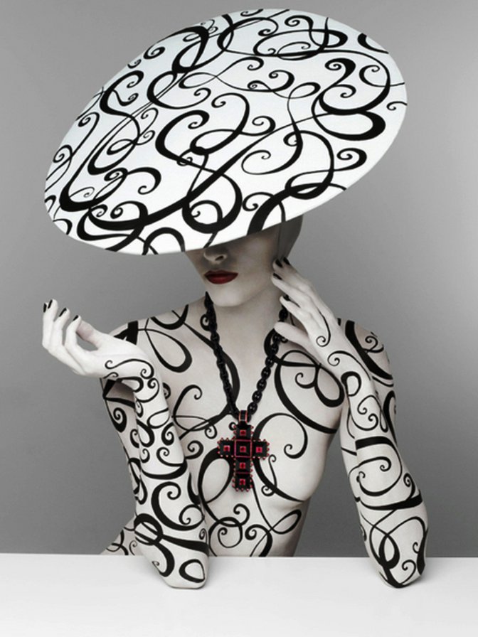 женщина монохром - монохром - оригинал