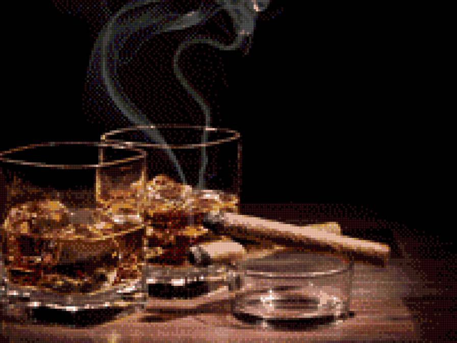 Виски - сигары, виски - предпросмотр