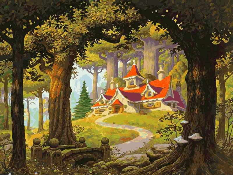 домик в лесу - оригинал