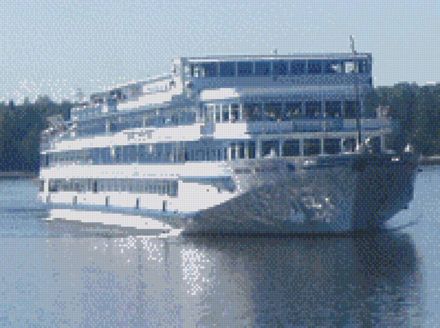 Белый теплоход - предпросмотр