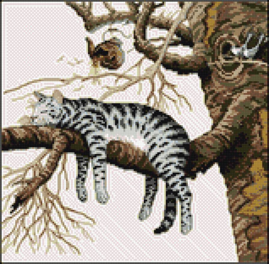 Too Pooped - дерево, кот - предпросмотр