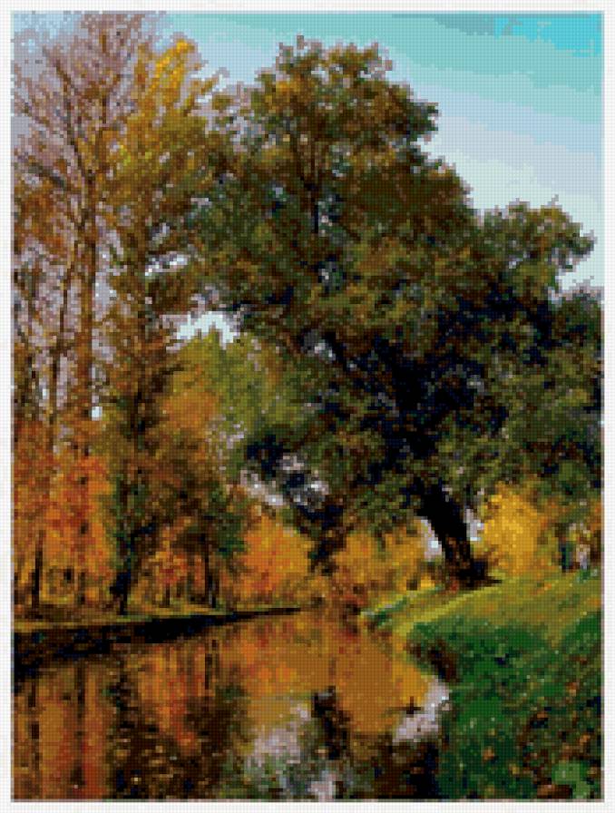 осенний мотив - речка, осень, природа, пеейзаж - предпросмотр