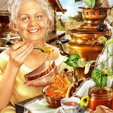 Схема вышивки «Сладкое чаепитие!»