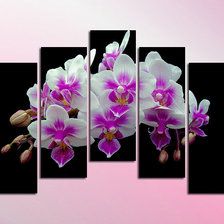 Схема вышивки «полиптих-орхидея»