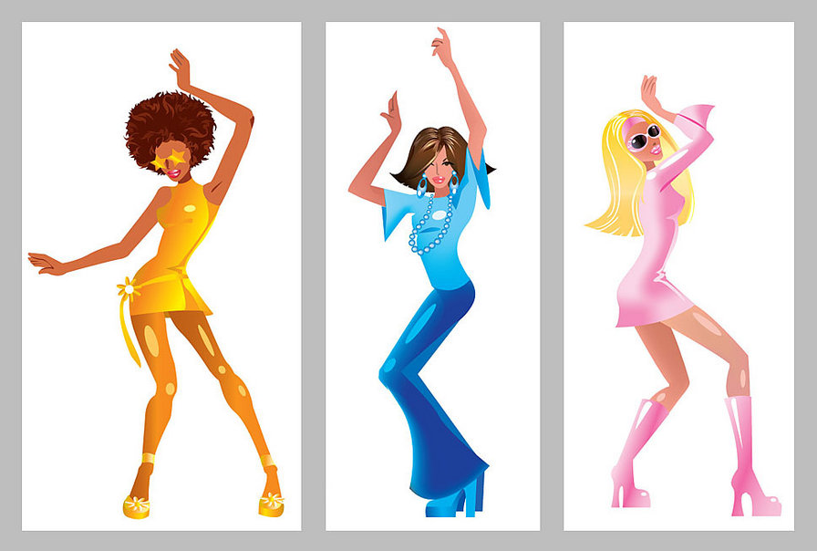 диско - трио, девушки, модуль - оригинал