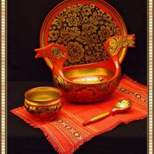 Схема вышивки «Хохлома»