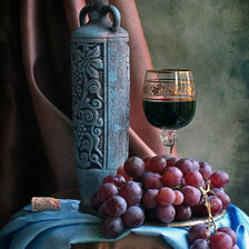 Схема вышивки «вино»