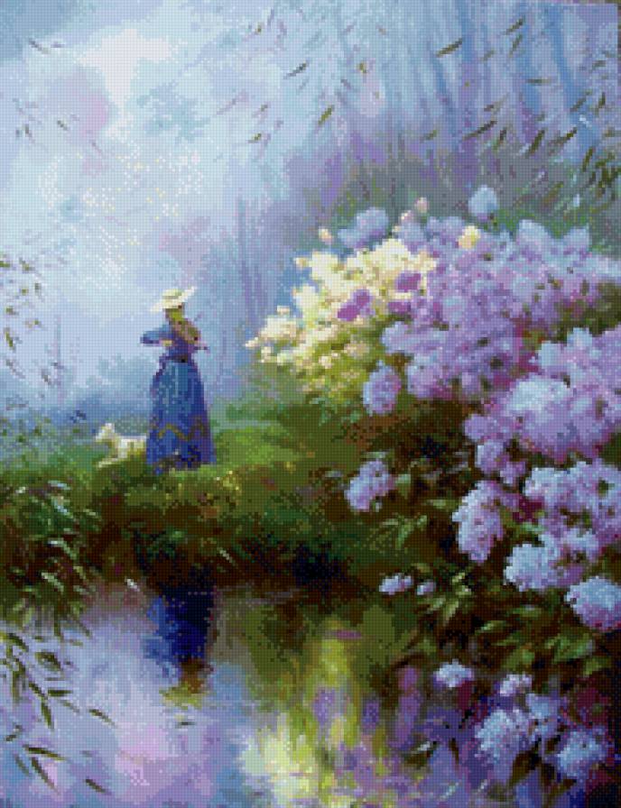 скрипачка - лес, девушка, скрипка, музыка - предпросмотр