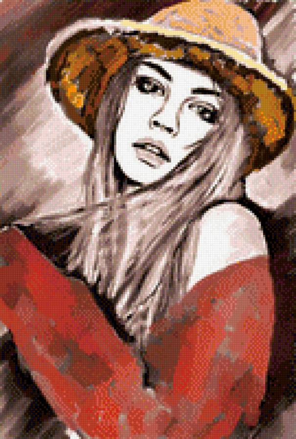 девушка - портрет, девушка - предпросмотр