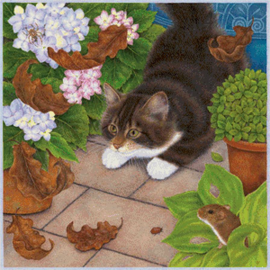 осеннее настроение - коты, кот - предпросмотр