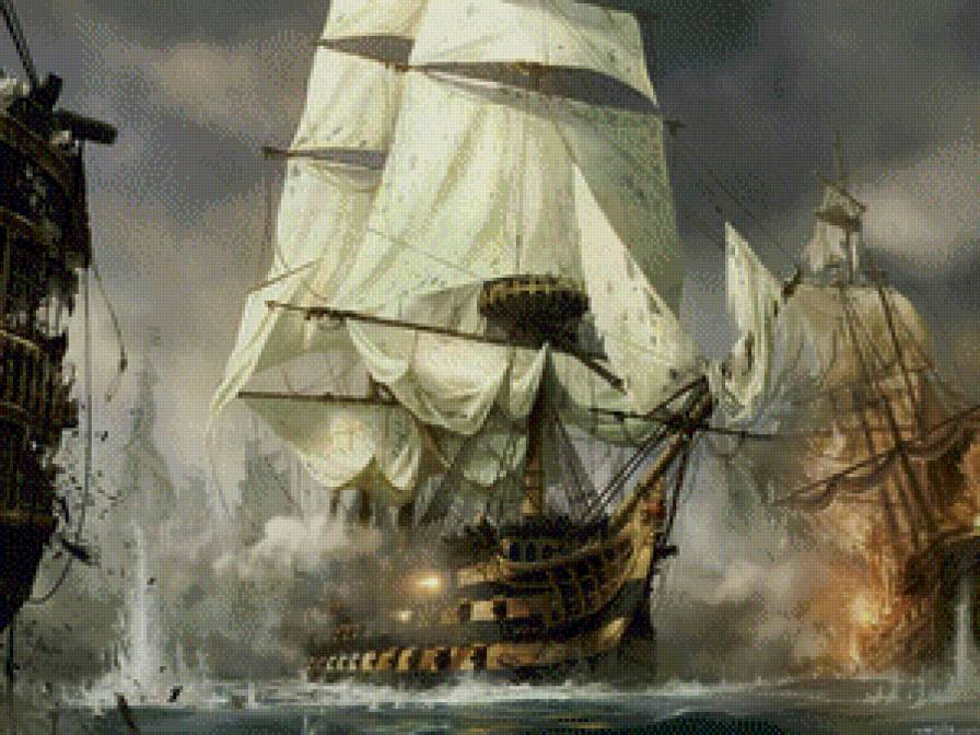 Непобедимый - корабли, море - предпросмотр