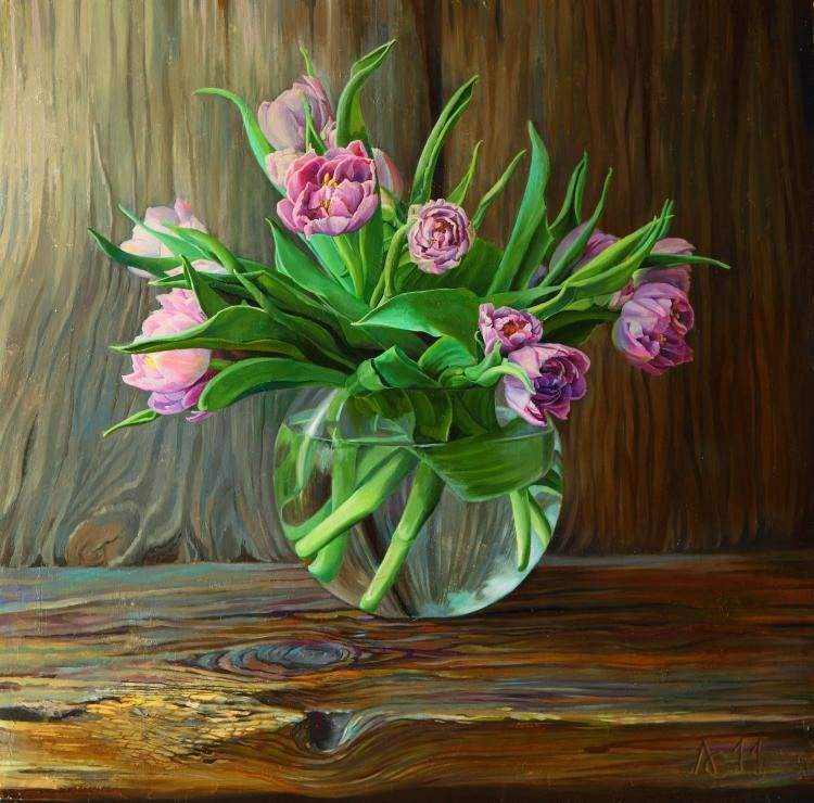 тюльпаны - красота, цветочки - оригинал