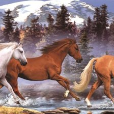 Схема вышивки «Табун (часть 2)»