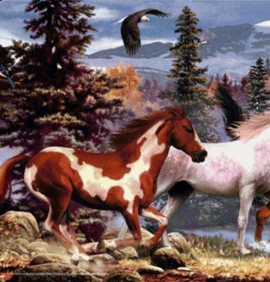 Табун (часть 1) - табун, природа, лошади - предпросмотр