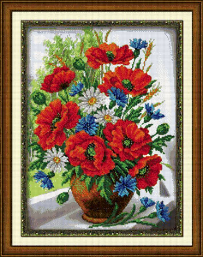 маки. васильки, ромашки2 - предпросмотр