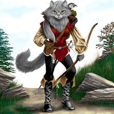 Схема вышивки «кот в сапогах»