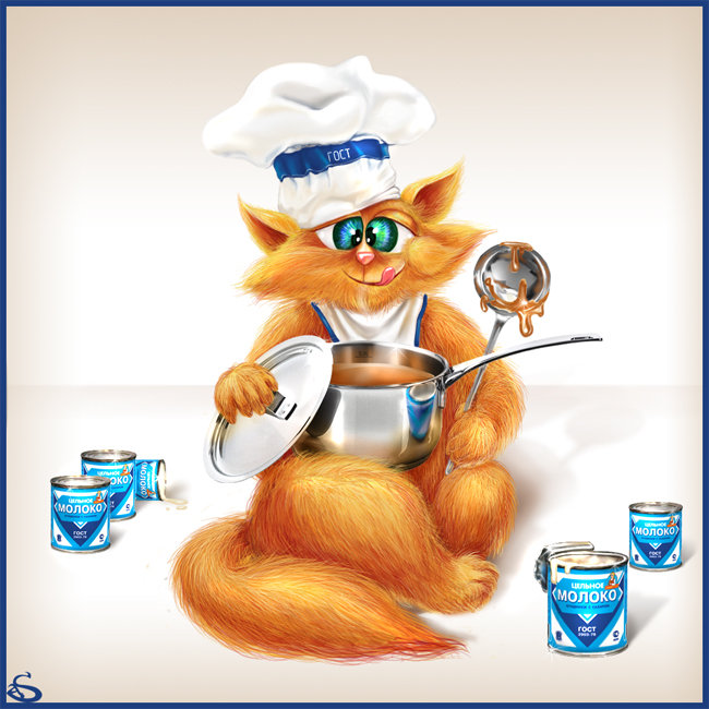 сладкий повар - коты, кот - оригинал