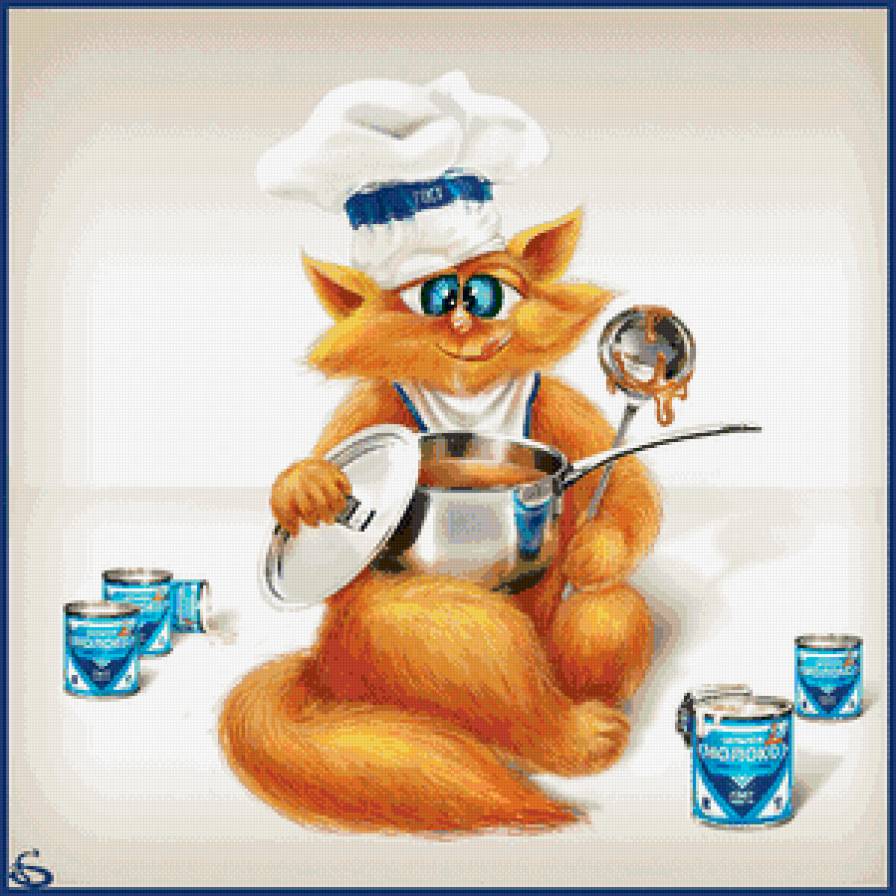 сладкий повар - кот, коты - предпросмотр