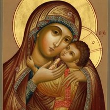 Оригинал схемы вышивки «икона Корсунской Божьей Матери» (№906245)