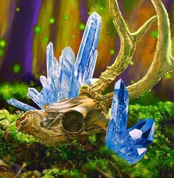 Череп - магия, олень, череп - оригинал