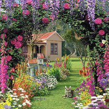 домик в саду
