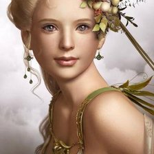 Схема вышивки «девушка»