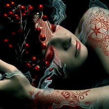 Схема вышивки «девушка 2»