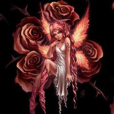 Схема вышивки «фея цветов»