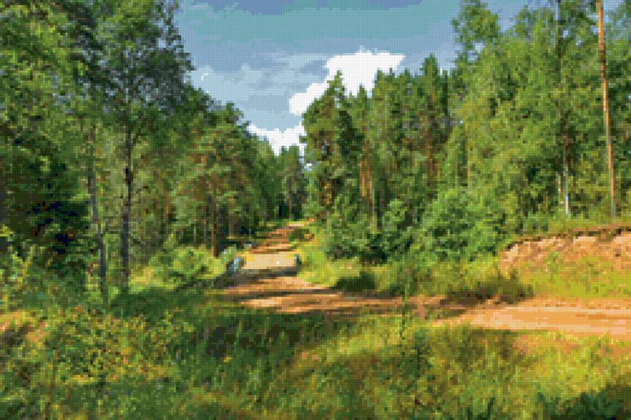 лесная тропинка - пейзаж, лес, природа, тропинка - предпросмотр