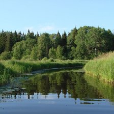 Схема вышивки «Озеро»