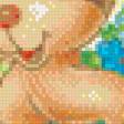 Предпросмотр схемы вышивки «собачка в клумбе» (№908174)