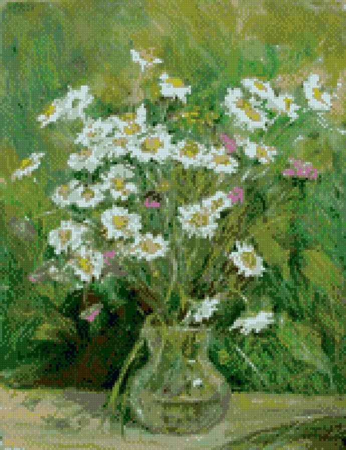 букет ромашек - предпросмотр