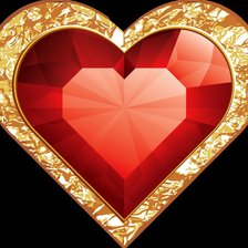 Схема вышивки «сердце бриллиант»