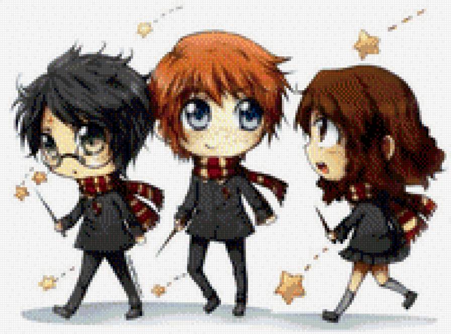Harry Potter: Harry, Ron,Hermiona - #book #movie - предпросмотр