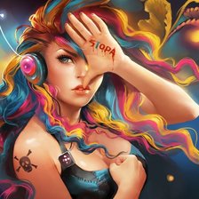 Схема вышивки «девушка мечта»