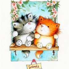 Схема вышивки «друзья»