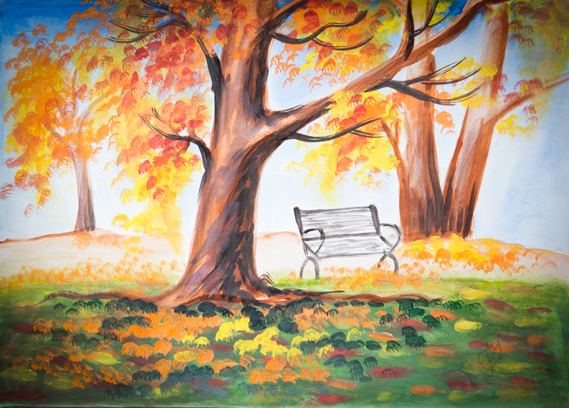 Осенний пейзаж класс. Рисунок осень. Осенний пейзаж карандашом. Осенний пейзаж цветными карандашами. Рисование осенний парк.