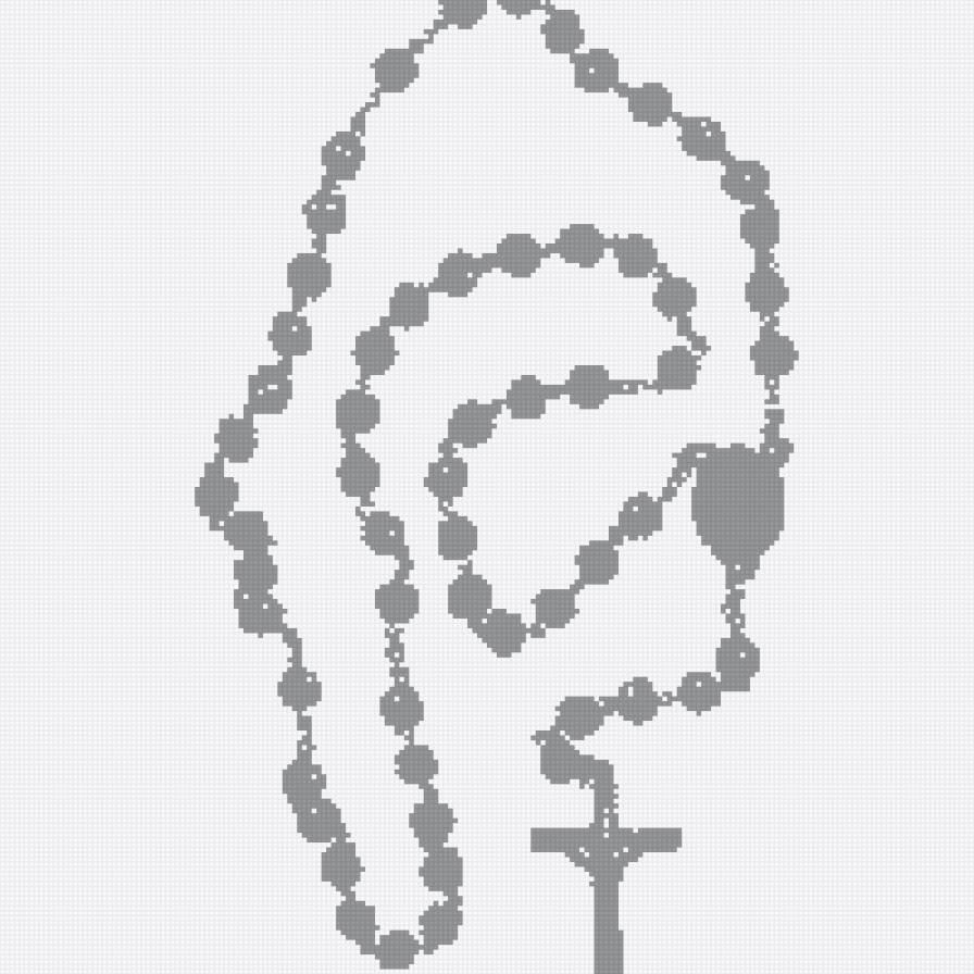 Santo Rosario gris - religioso - предпросмотр