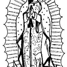 Схема вышивки «Virgen Guadalupe»