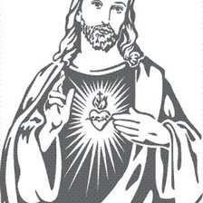 Схема вышивки «Sagrado Corazon de Jesus»