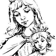 Схема вышивки «Virgen de la  Paloma [10]»