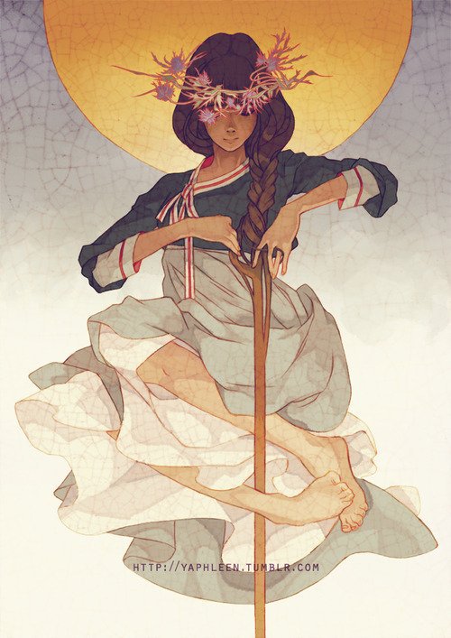 Венки - девушка - оригинал