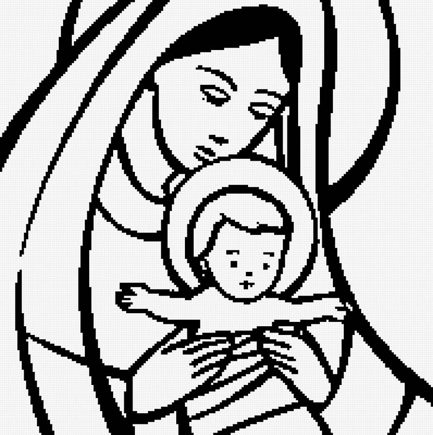 Virgen Maria + Jesusito - religioso - предпросмотр