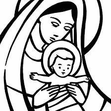 Схема вышивки «Virgen Maria + Jesusito»