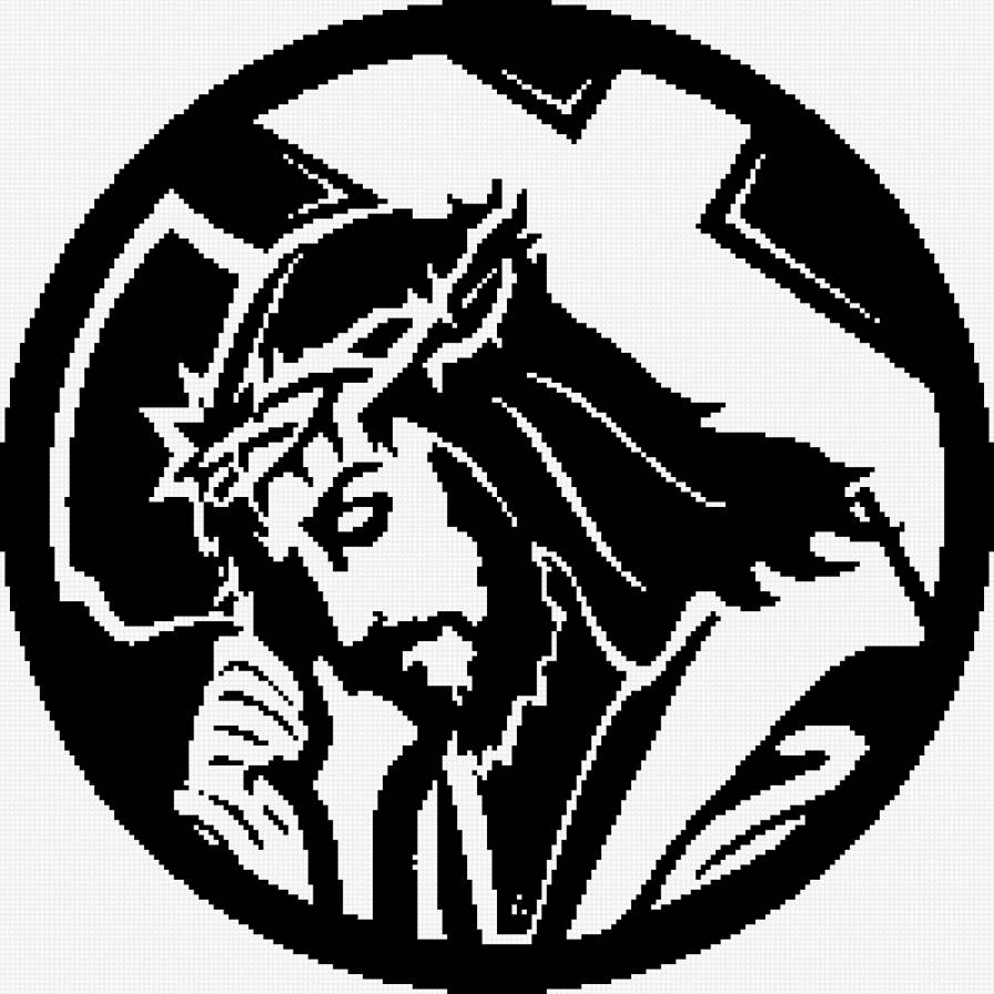 Medallon de Cristo II - religioso - предпросмотр