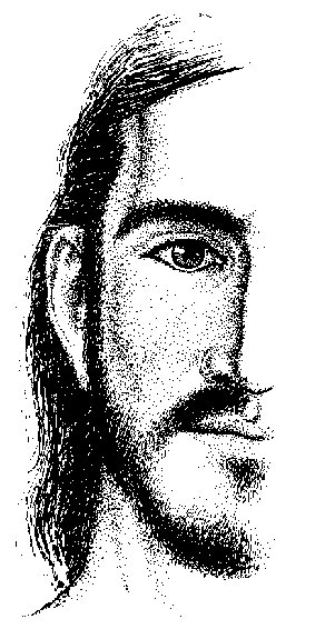 Imagen de Jesus en blanco y negro 2 - religioso - оригинал