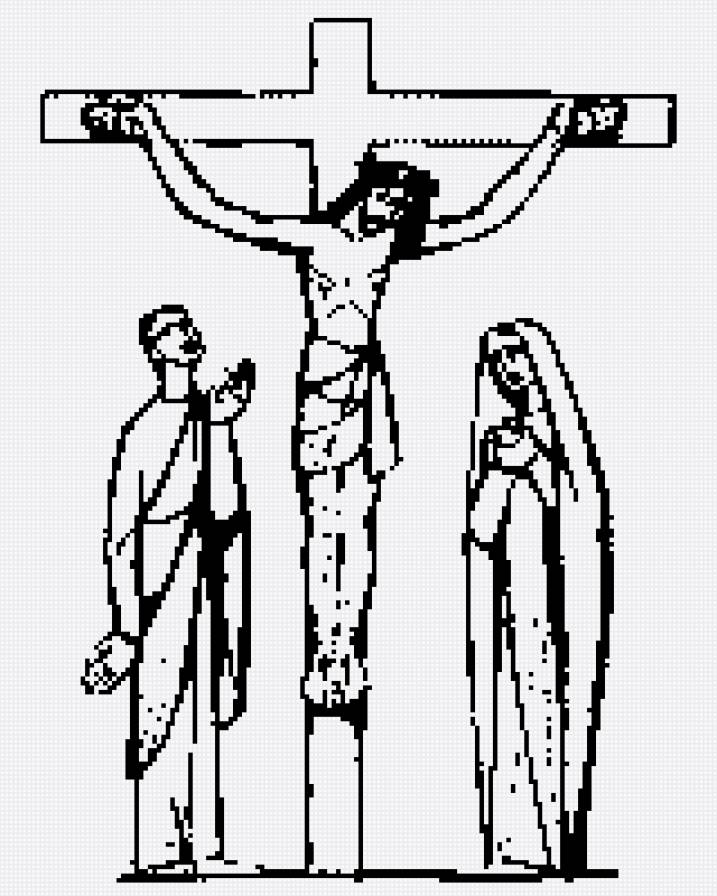 Jesus en el Calvario II - religioso - предпросмотр