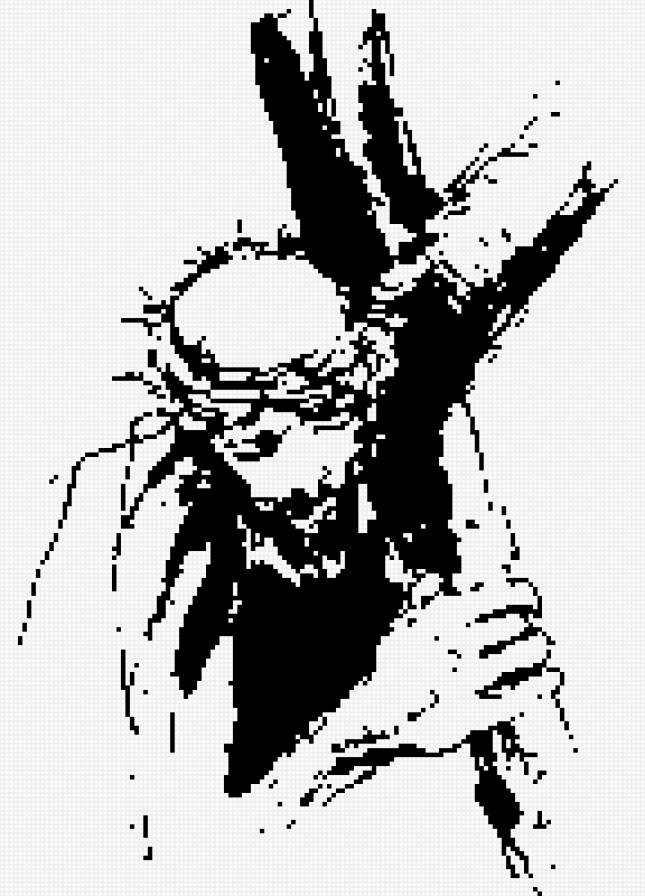 Imagen de  Jesus en blanco y negro 9 - religioso - предпросмотр