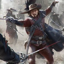 Схема вышивки «мушкетеры»