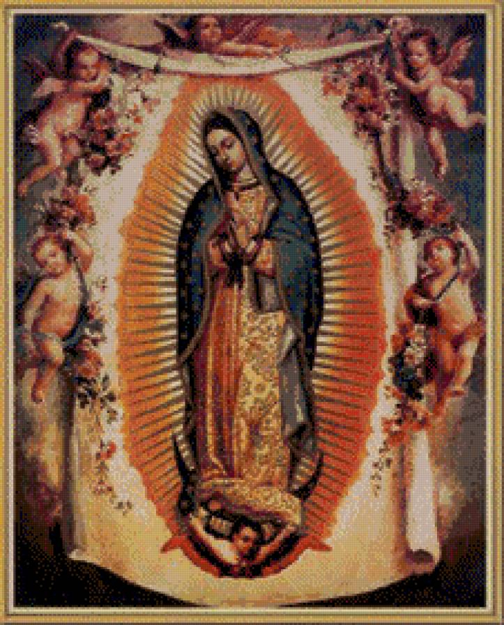 Virgen Guadalupe con angeles - religiosos - предпросмотр